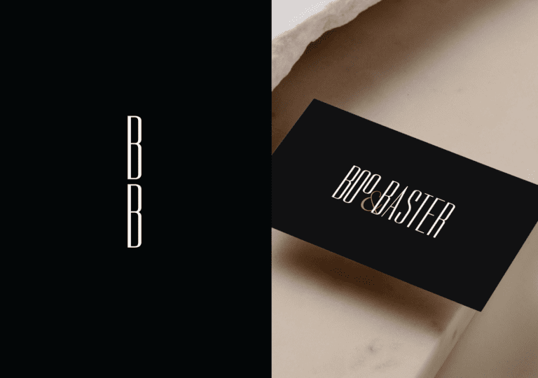 Boo & Baster Brand Visual logo design / brandings logo dizains
